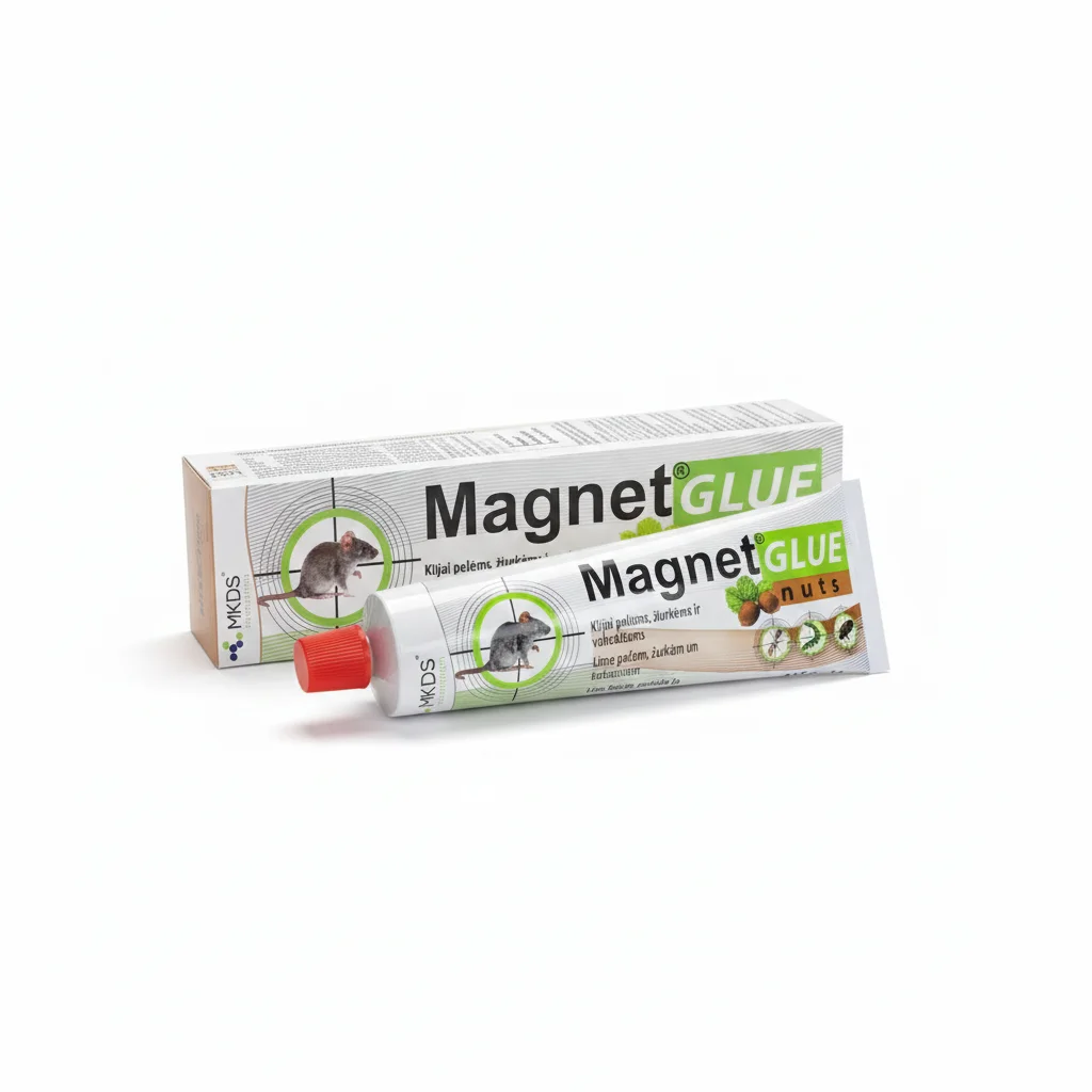 Magnet Glue pähklilõhnaga hiireliim 135 g tuubis näriliste ja putukate püüdmiseks.