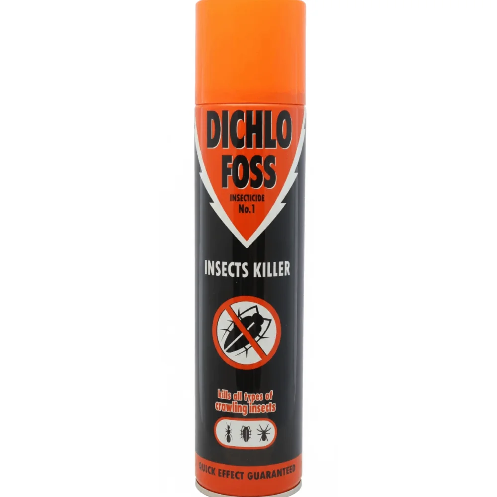 Diclofoss universaalne putukamürk 250 ml aerosool siseruumide kahjuritõrjeks.