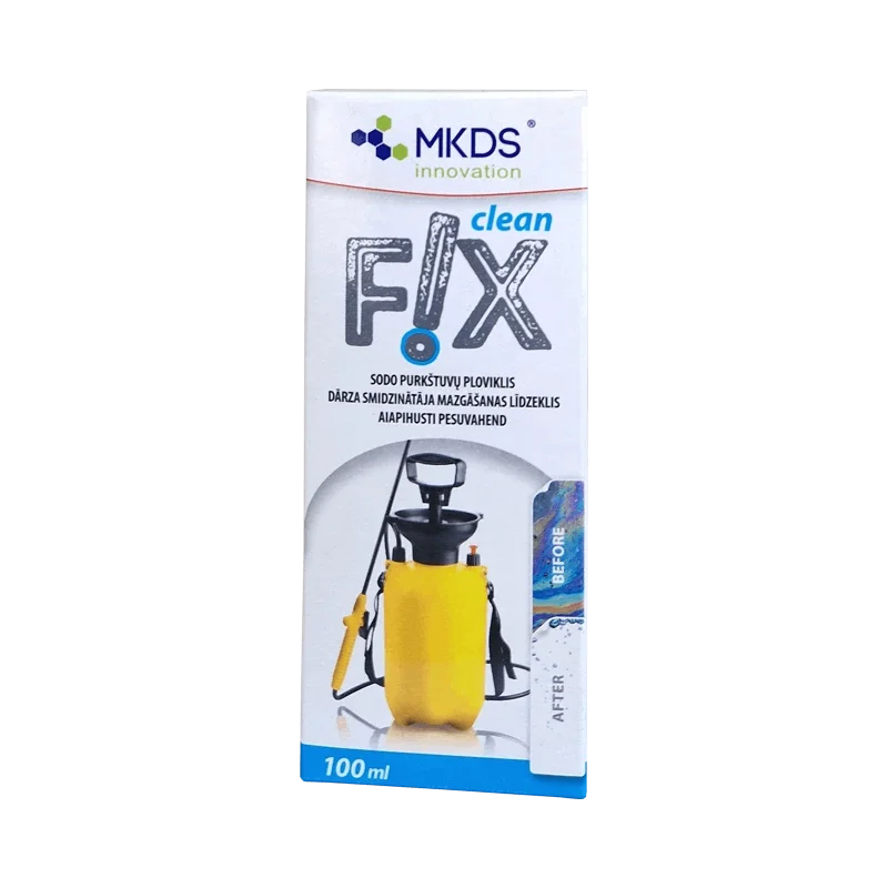 Fix aiapihusti pesuvahend 100 ml pudelis, mis neutraliseerib taimekaitsevahendite jäägid.