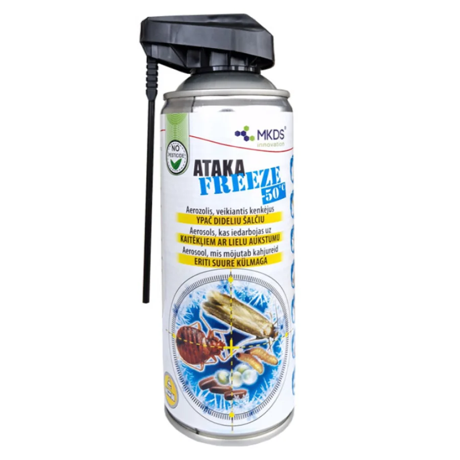 Ataka Freeze 400 ml külmutav putukatõrje aerosool kodukahjurite vastu