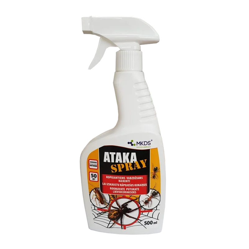 Ataka Spray 500ml roomavate putukate tõrjeks, efektiivne sipelgatõrje vahend
