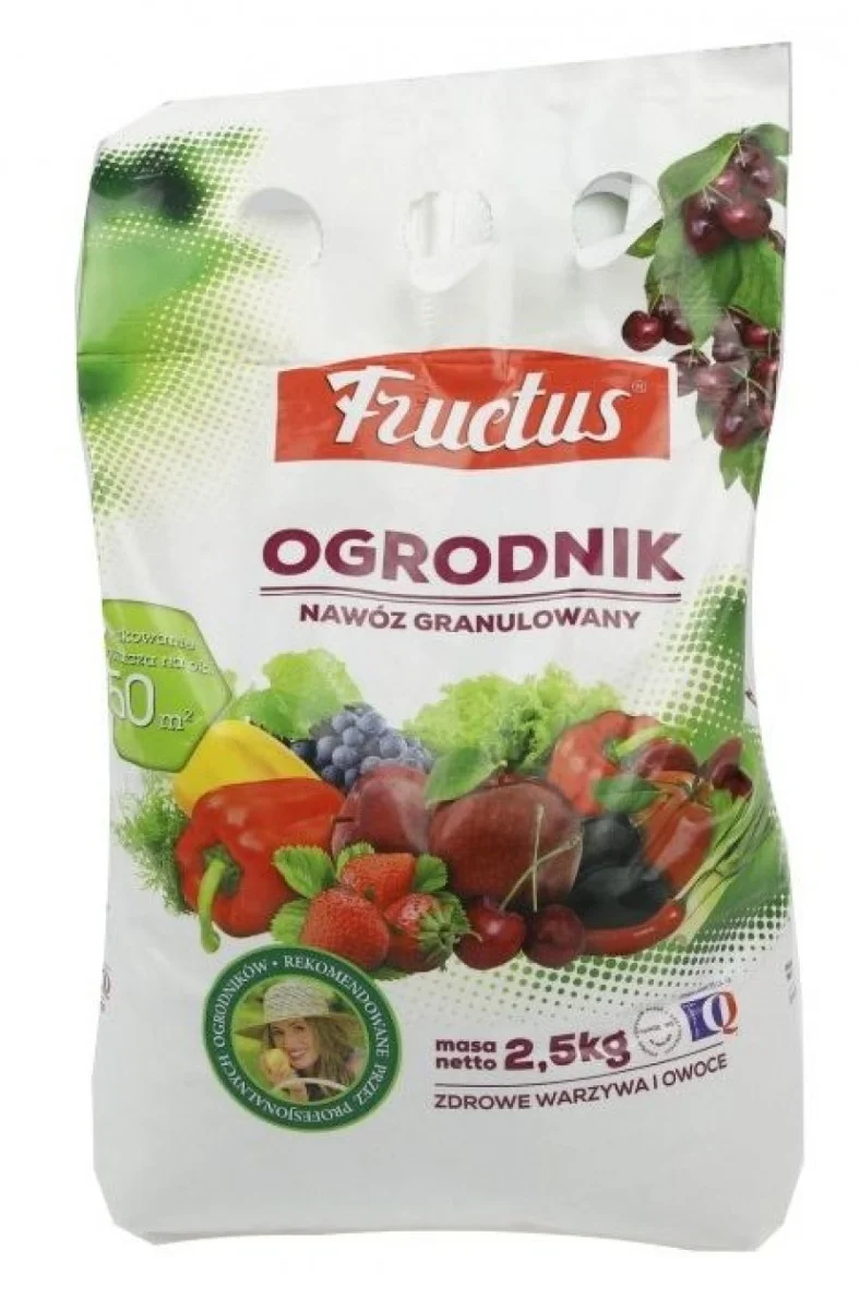 Fructus aiaväetis 2,5 kg pakend, madala kloriidisisaldusega NPK väetis aeda