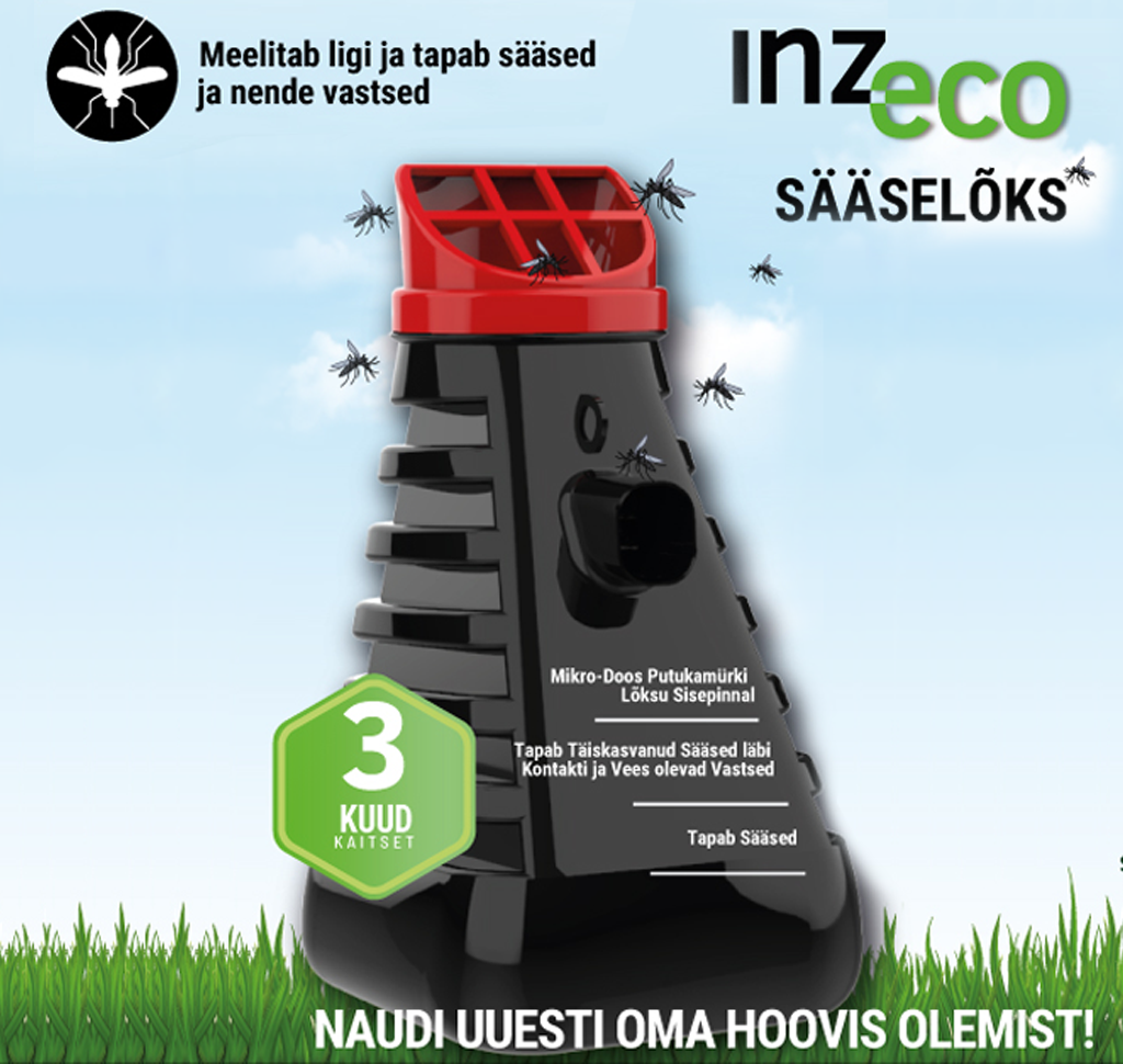 INZ-ECO Mosquito Trap sääselõks sääsepüünis (2tk karbis)