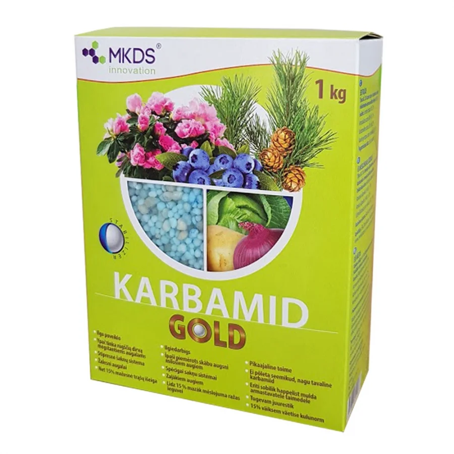 Karbamiid Gold 1kg vees lahustuv mineraalväetis taimedele ja murule