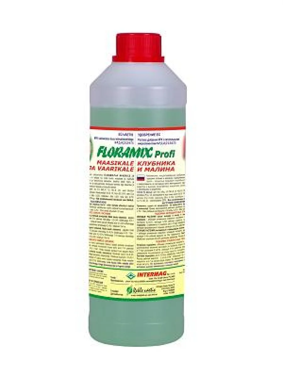 Floramix Profi vedel maasikaväetis ja vaarikaväetis 1L pudelis