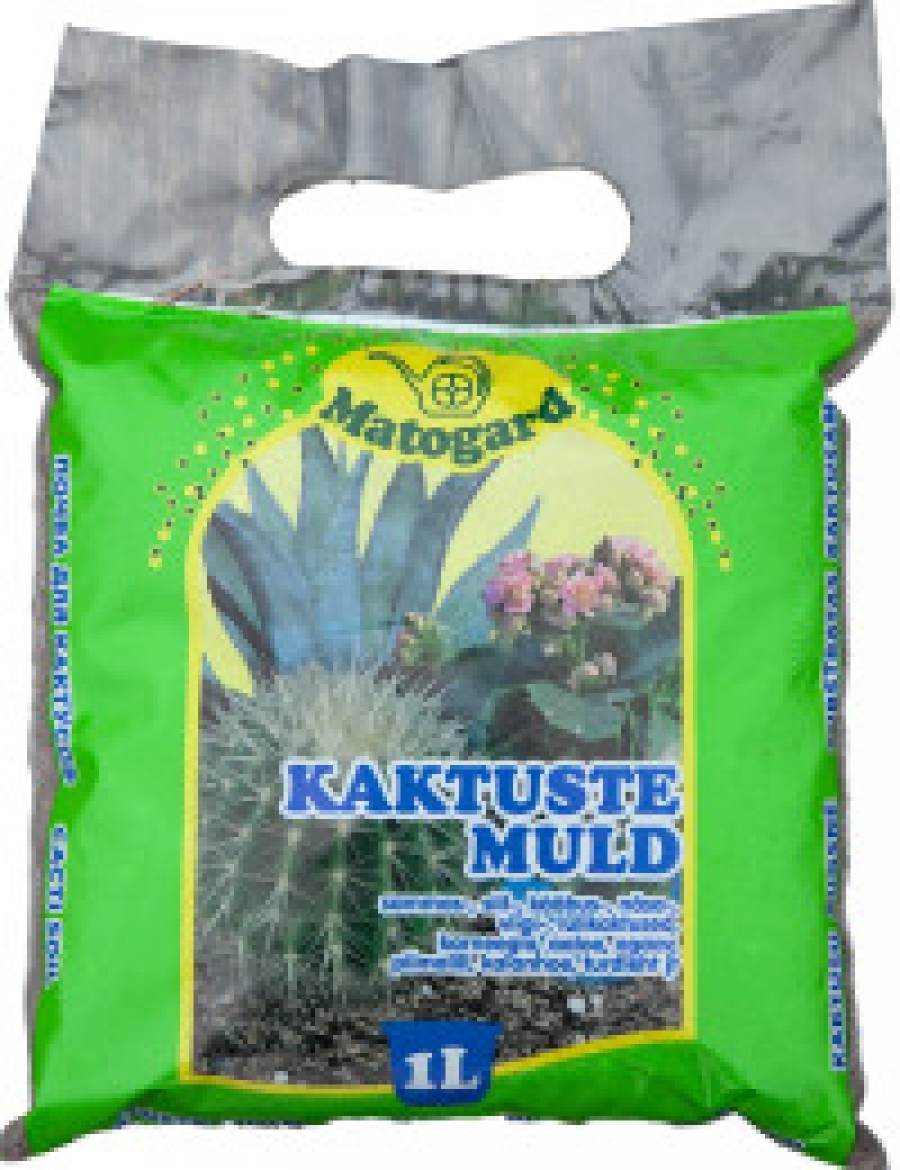 Matogard Kaktusemuld 1 l (PH5,6-6,5 - sinine)
