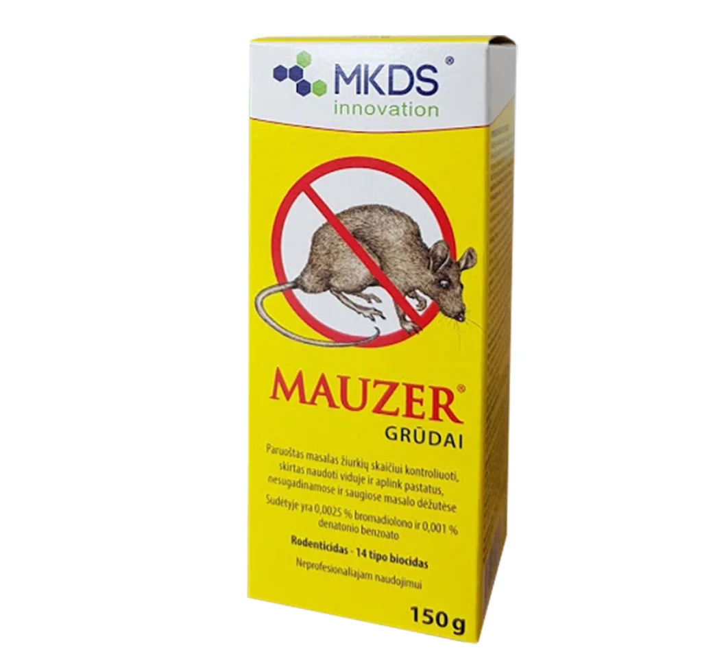 Mauzer hiire- ja rotimürk 150g pakend teraviljasöödaga