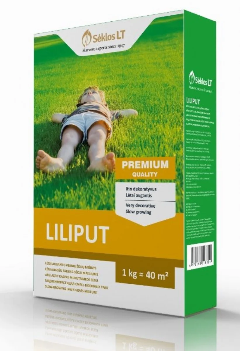 Aeglaselt kasvav muruseeme Liliput 1 kg pakendis