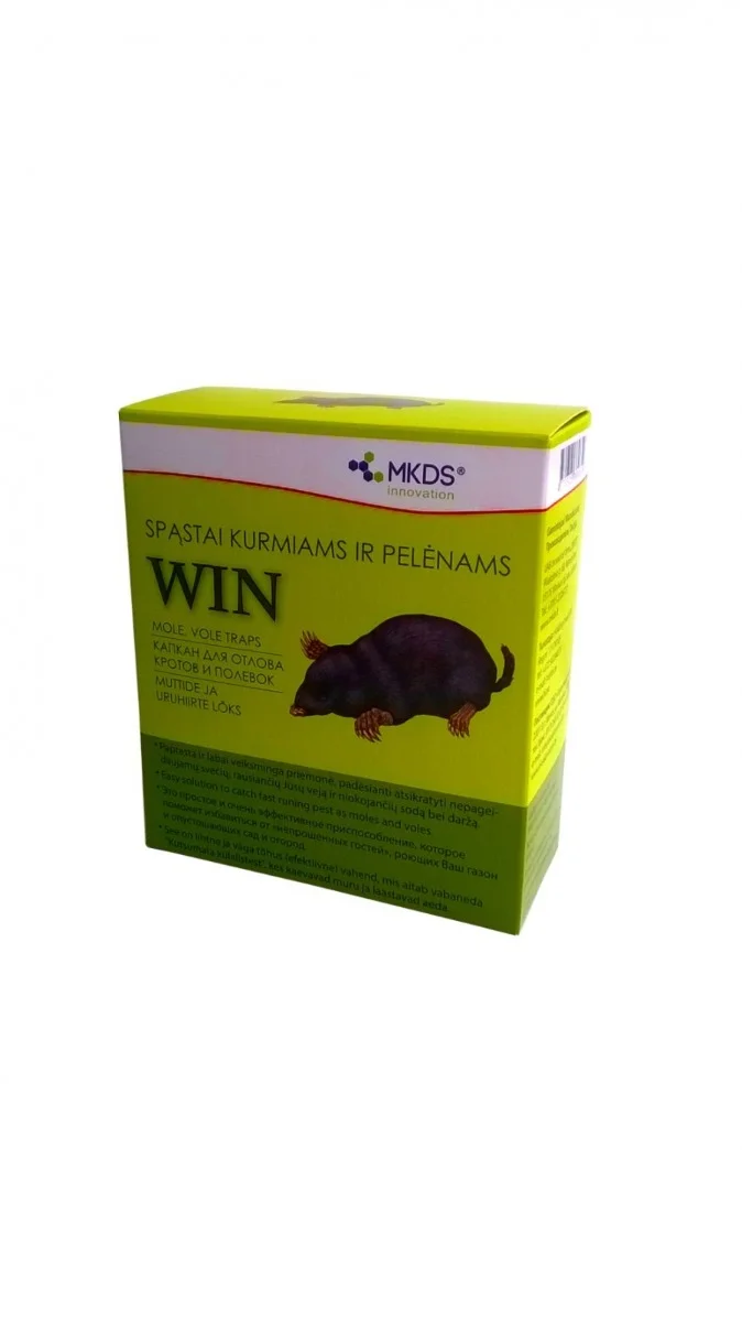 Metallist muttide ja uruhiirte lõks 9 cm aia ja muru kaitsmiseks