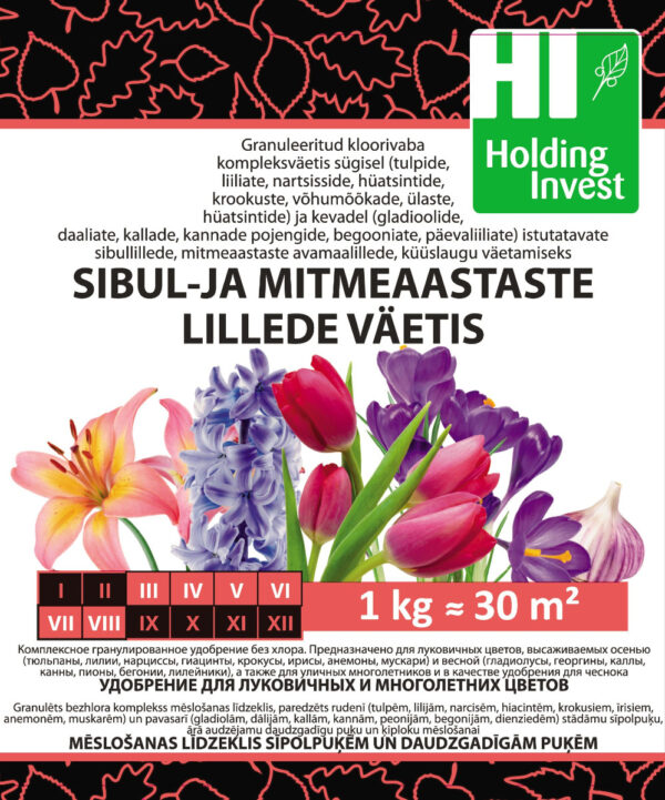 Sibullillede väetis 1 kg