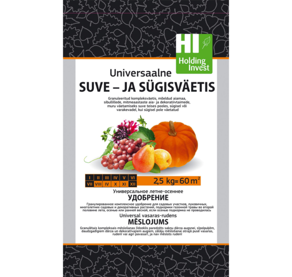 Universaalne suve-ja sügisväetis 2,5 kg