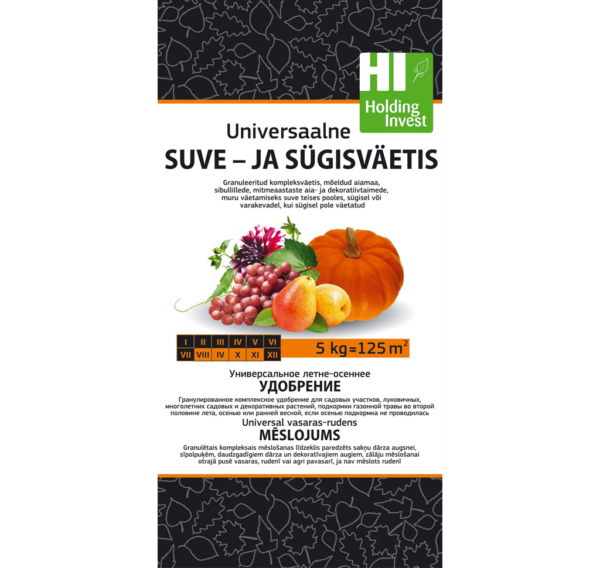 Universaalne suve-ja sügisväetis 5 kg