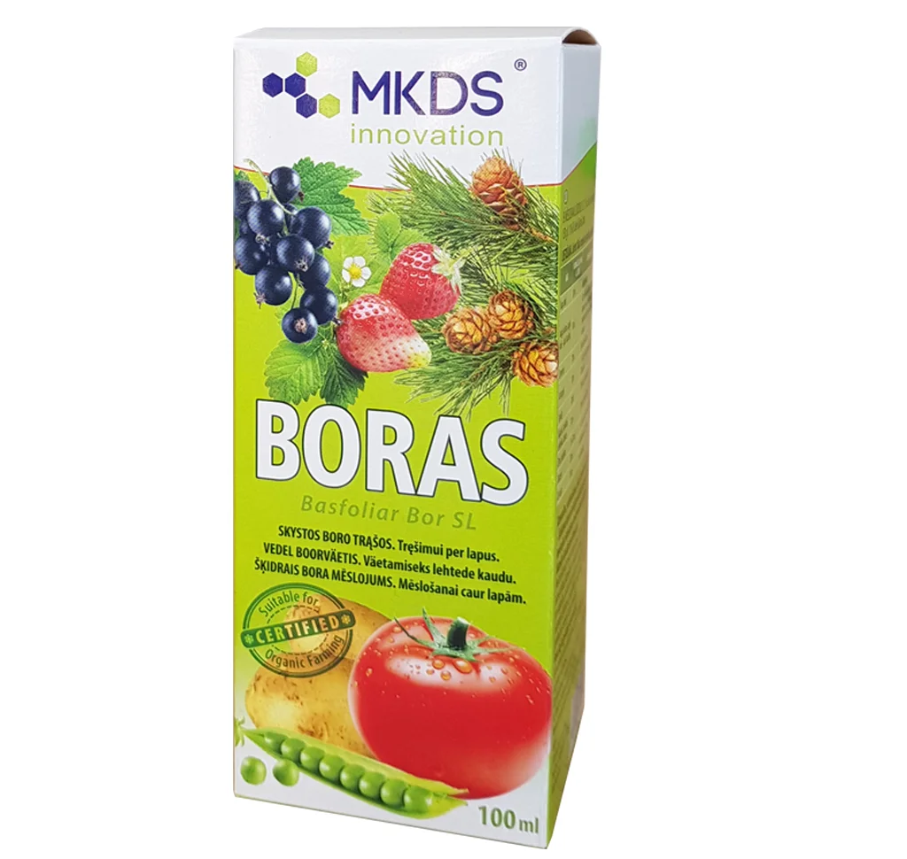 Vedel boorväetis 100ml pudel, sobib tomatitele, maasikatele ja viljapuudele