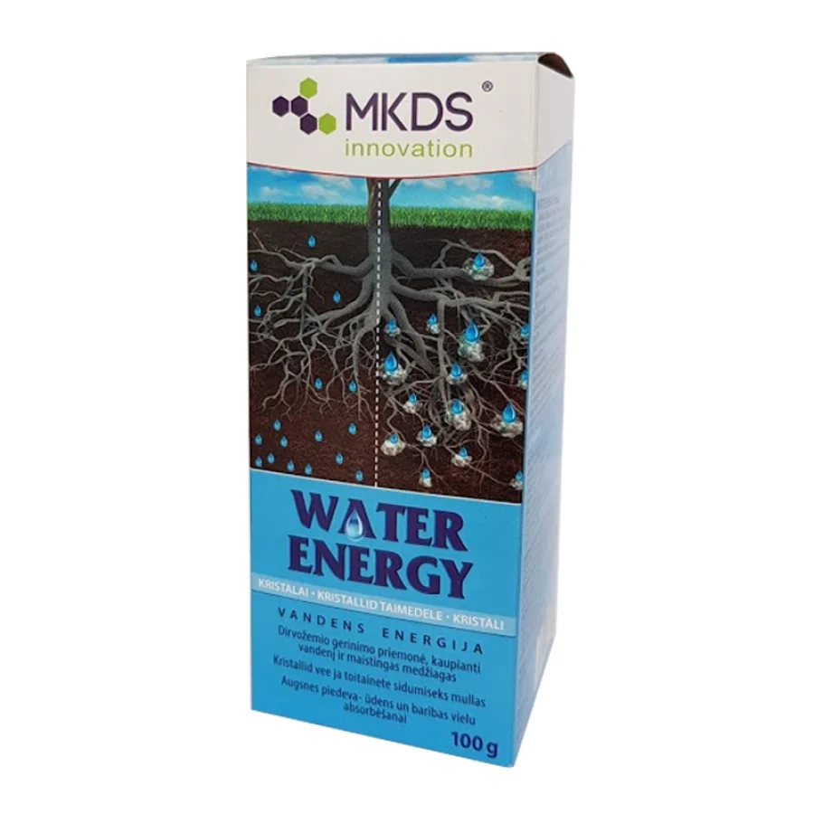 Water Energy veekristallid 100g pakendis mulla niiskuse hoidmiseks